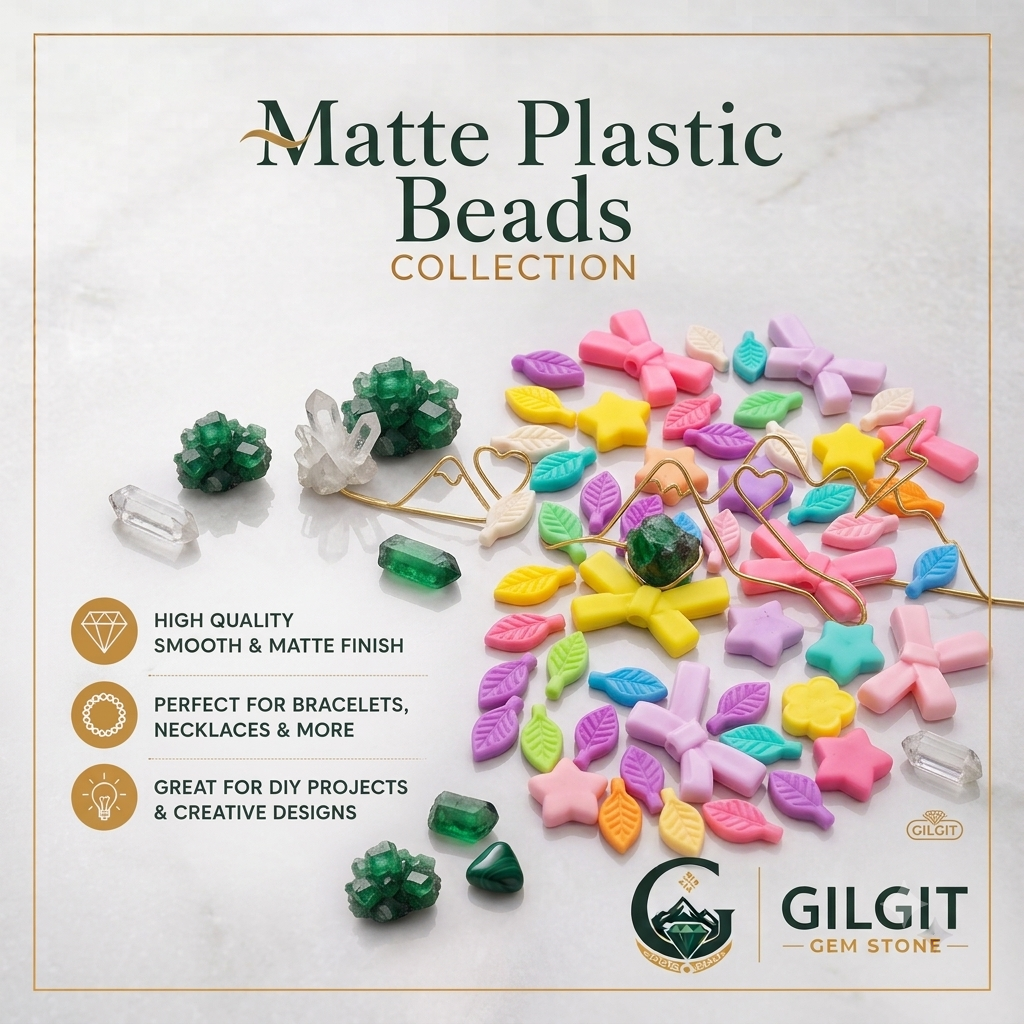 Matte Plastic Beads