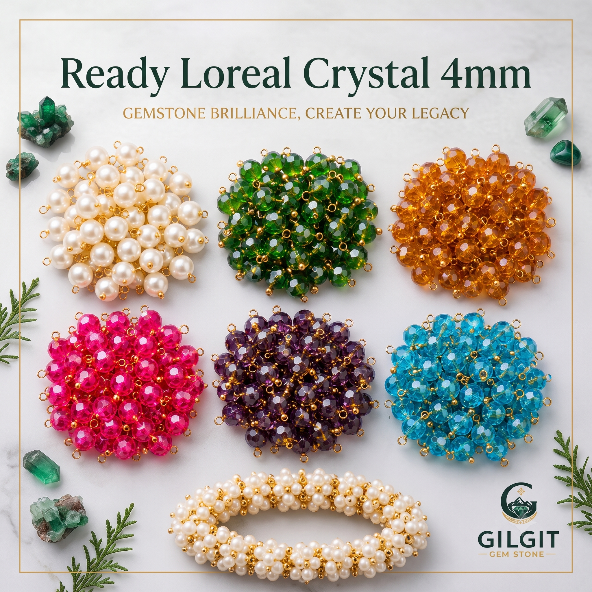 Ready Loreal Crystal 4mm
