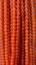 Plane glass beads 8mm