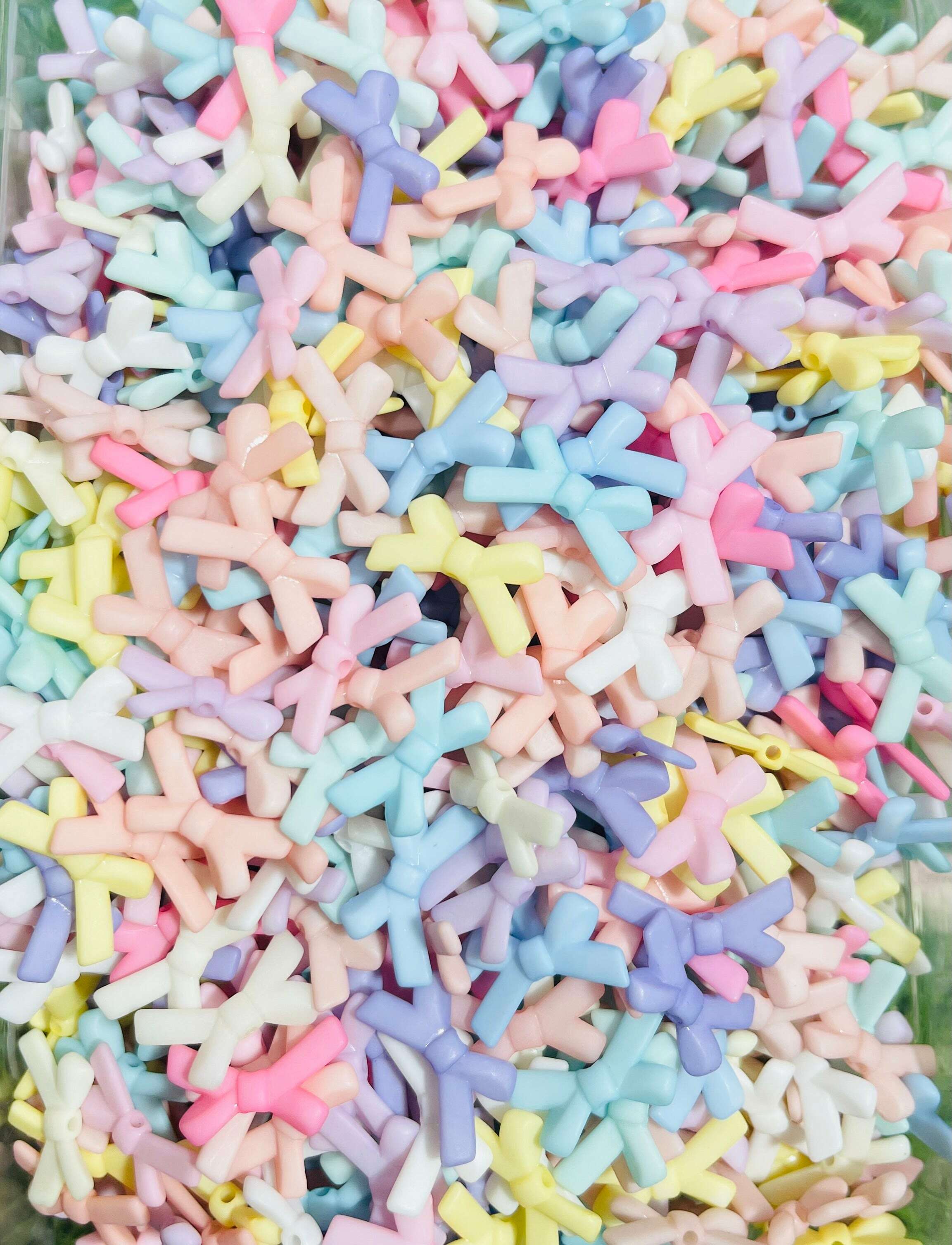 Matte Plastic Beads