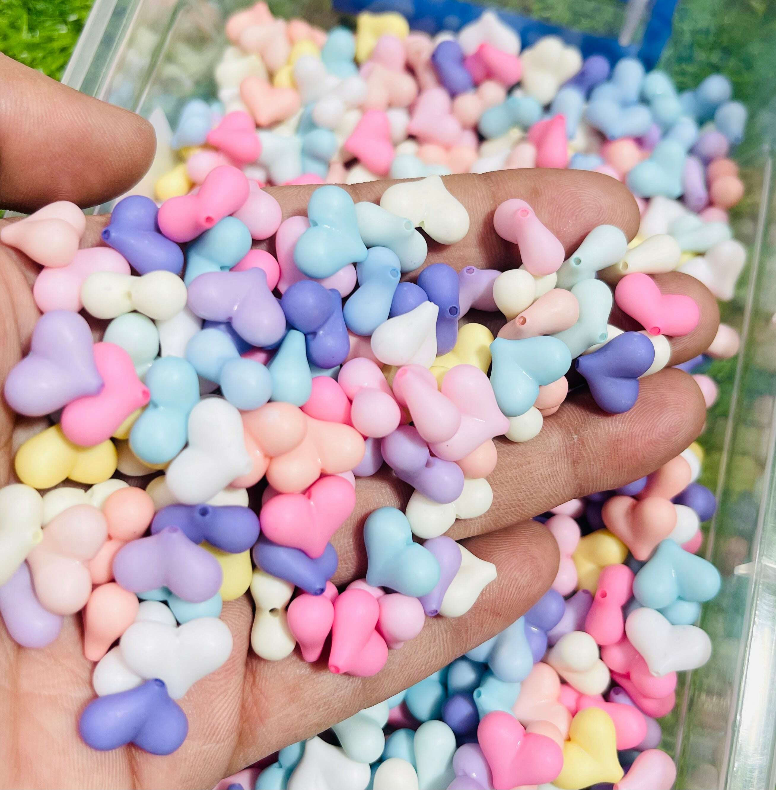 Matte Plastic Beads