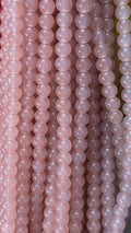 Plane glass beads 8mm