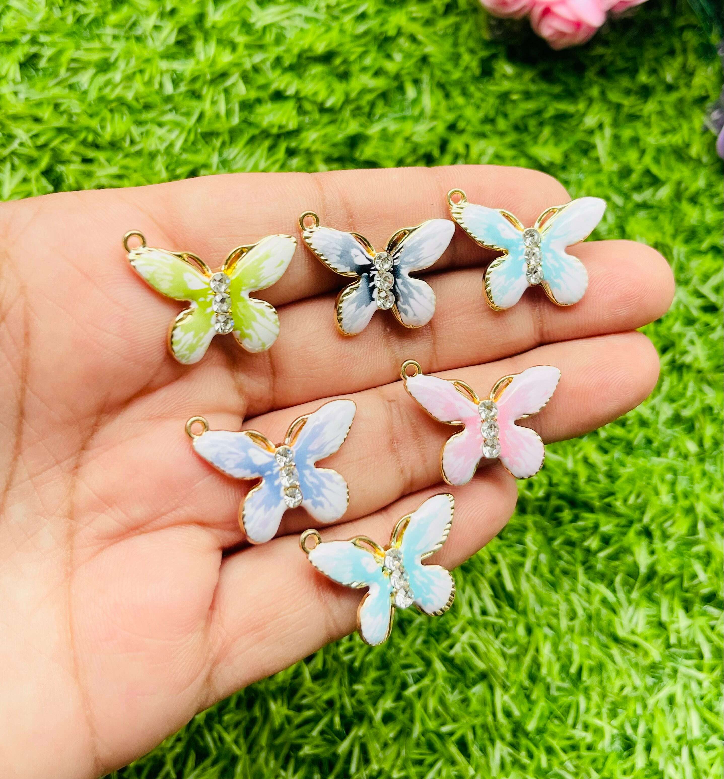 Charms 3d pendant Large 6 pcs