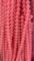 Plane glass beads 8mm