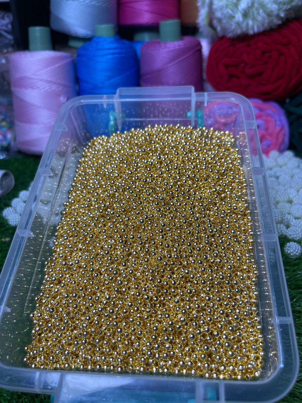 Golden beads 4mm