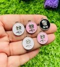 Charms 3d pendant 6 pcs