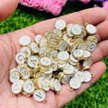 Charms mix alphabets 6 pcs