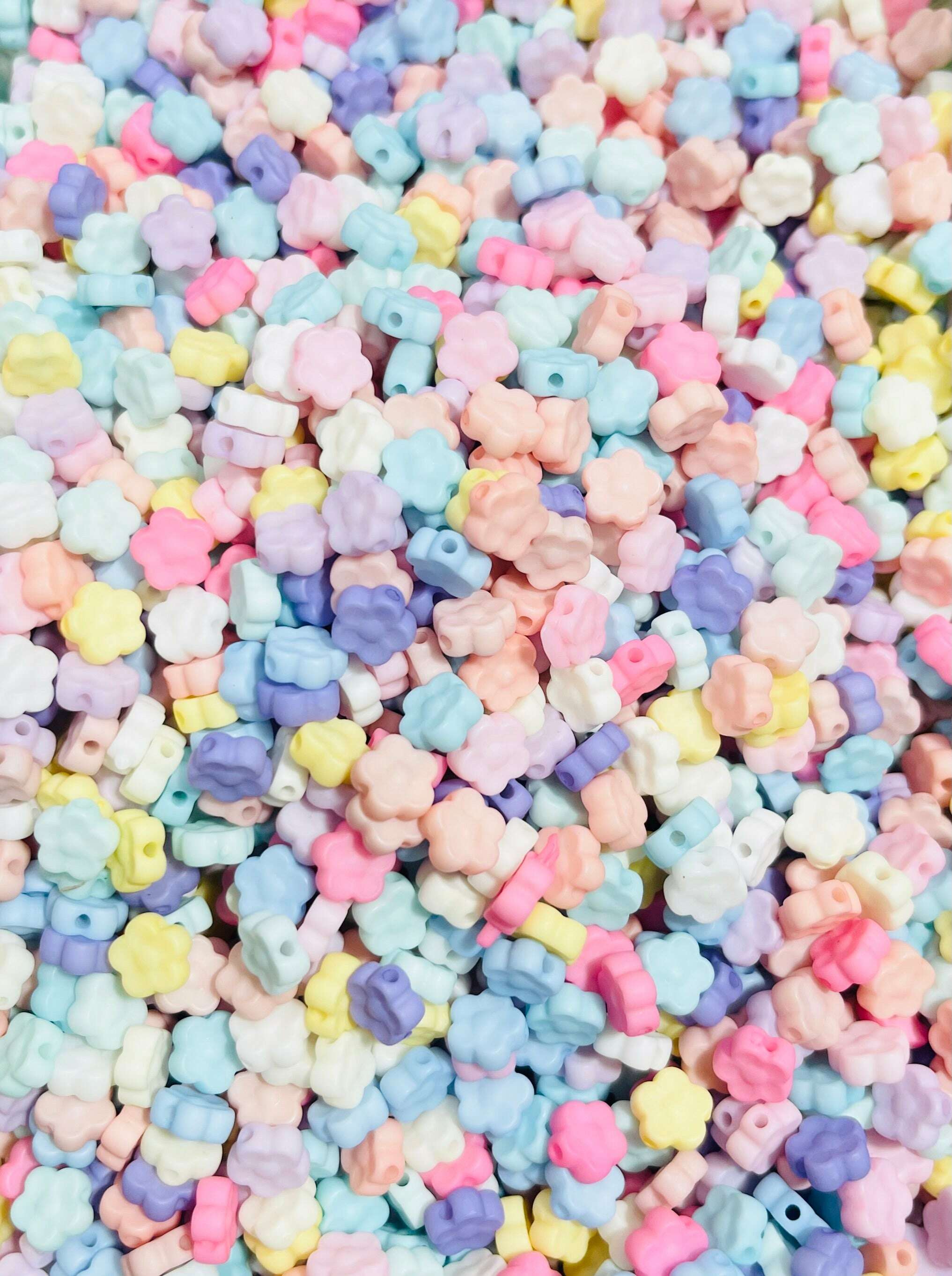 Matte Plastic Beads