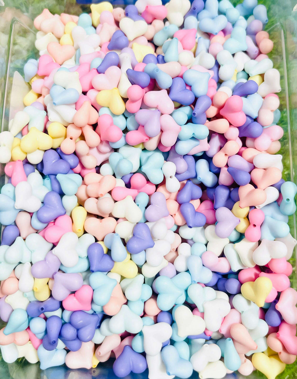 Matte Plastic Beads
