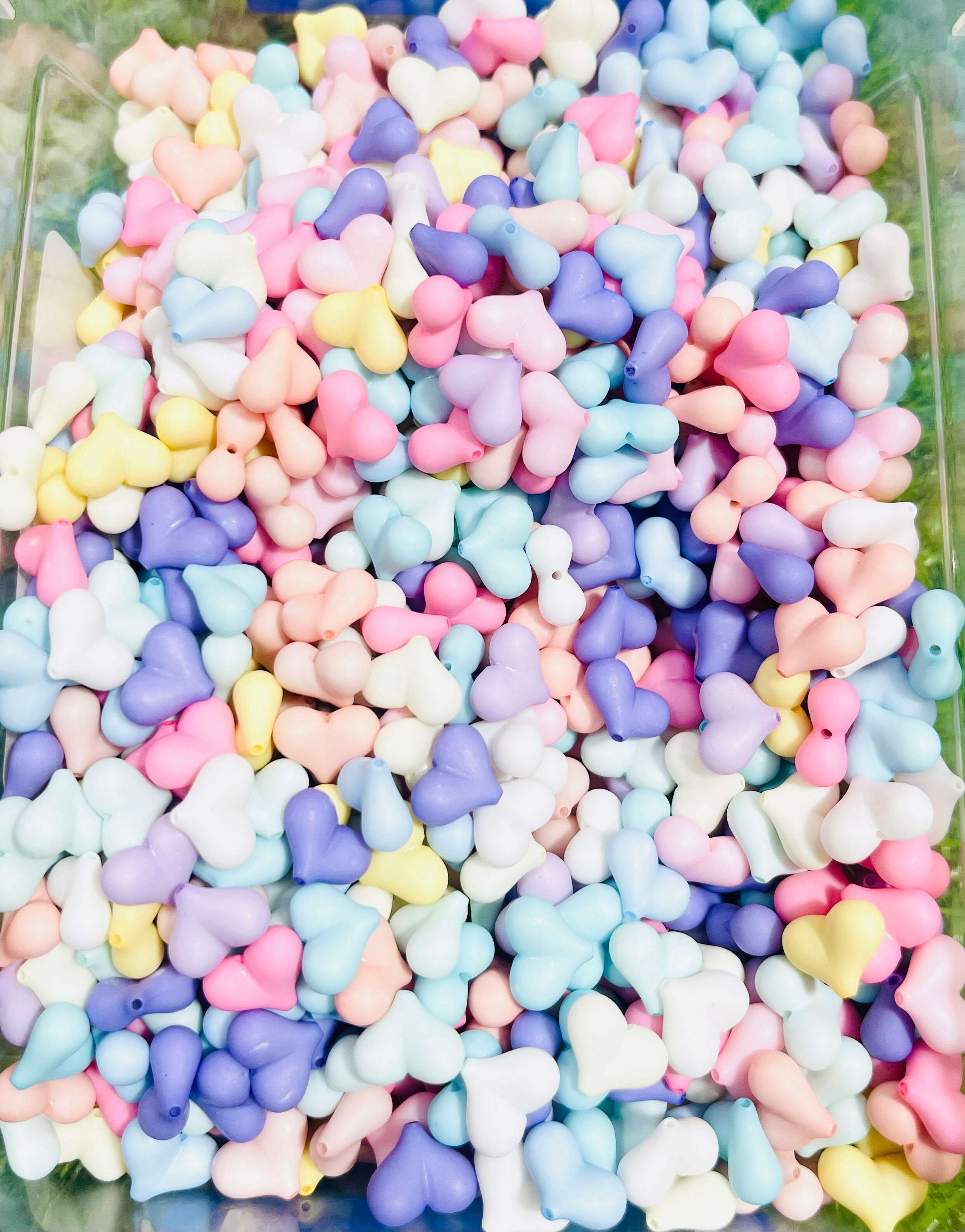 Matte Plastic Beads