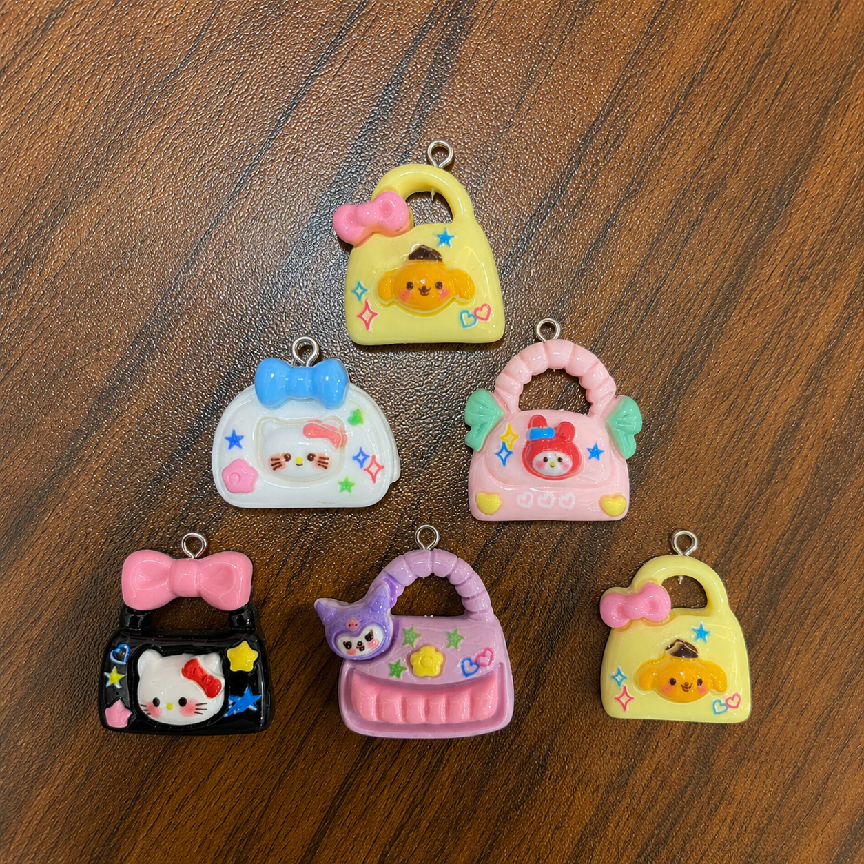 Acrylic Charms 6 pcs