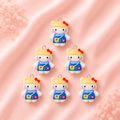 Acrylic Flower Charms (6 Pcs)