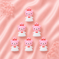 Acrylic Flower Charms (6 Pcs)