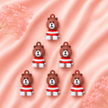 Acrylic Flower Charms (6 Pcs)