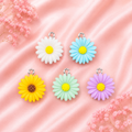Acrylic Flower Charms (6 Pcs)
