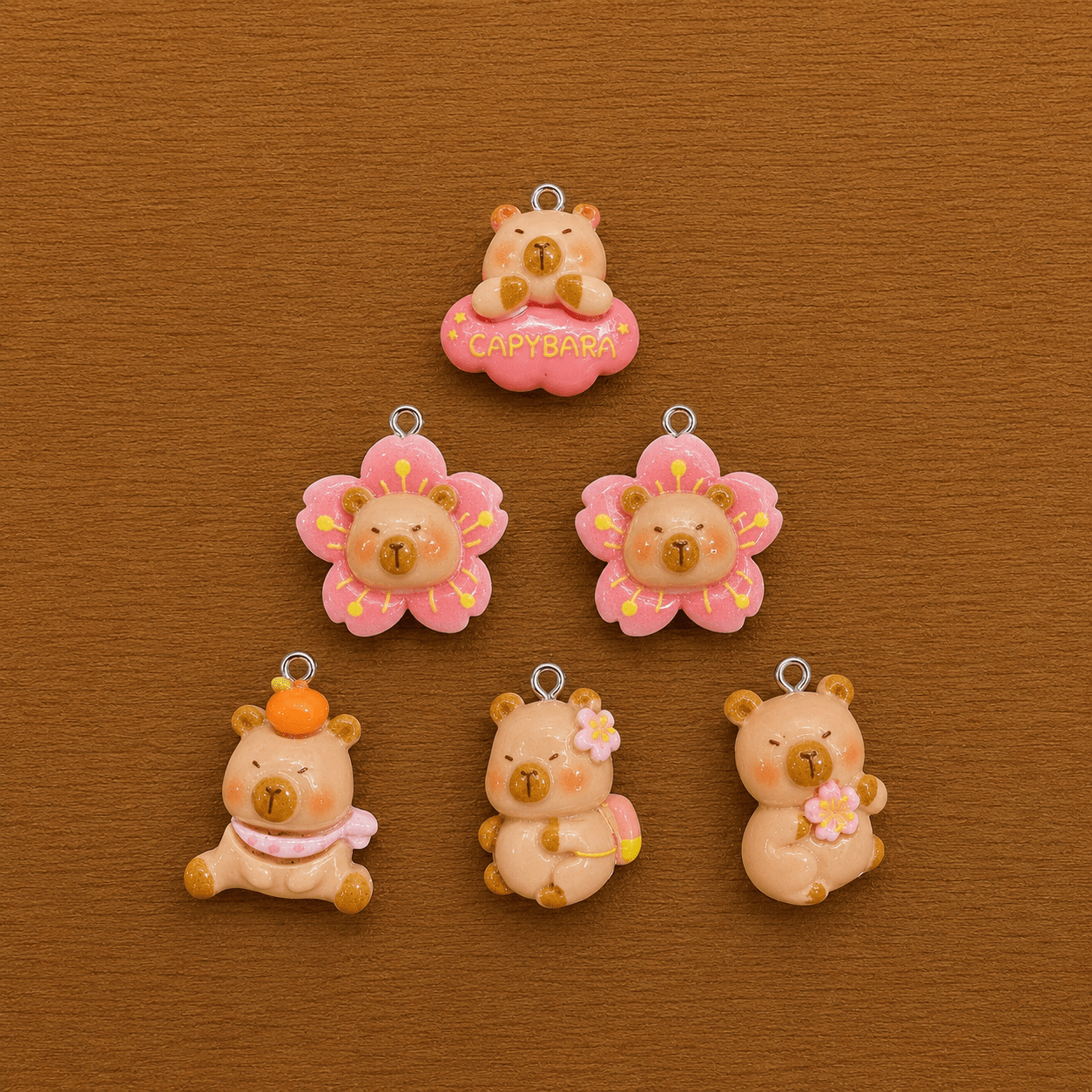 Acrylic Multi Charms (6 Pcs)