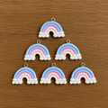 Acrylic Rainbow Charms (6 Pcs)