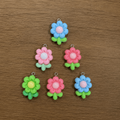 Acrylic Flower Charms (6 Pcs)