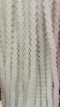 Plane glass beads 8mm
