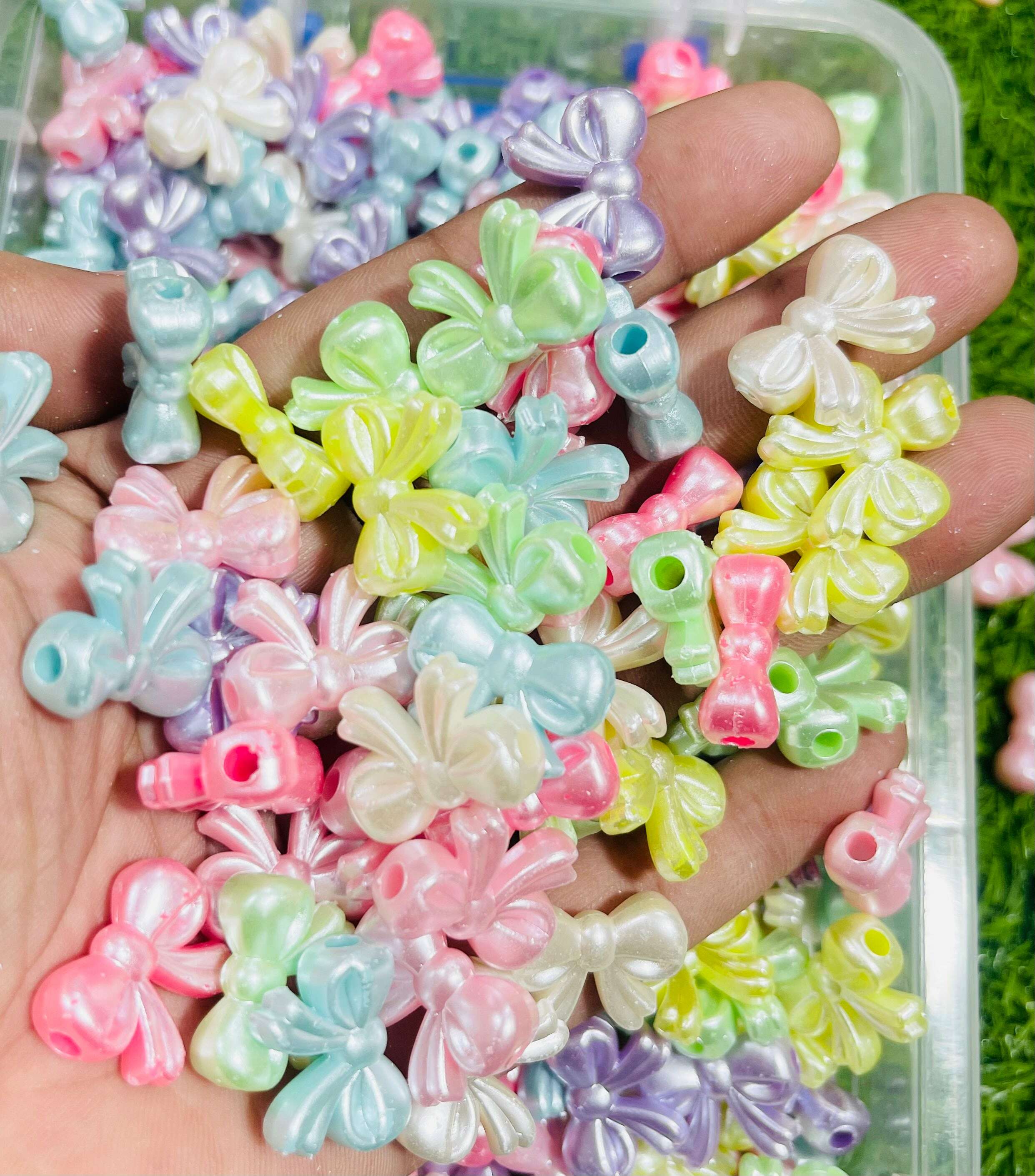 Matte Plastic Beads