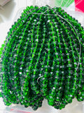 Crystal glass beads 8mm