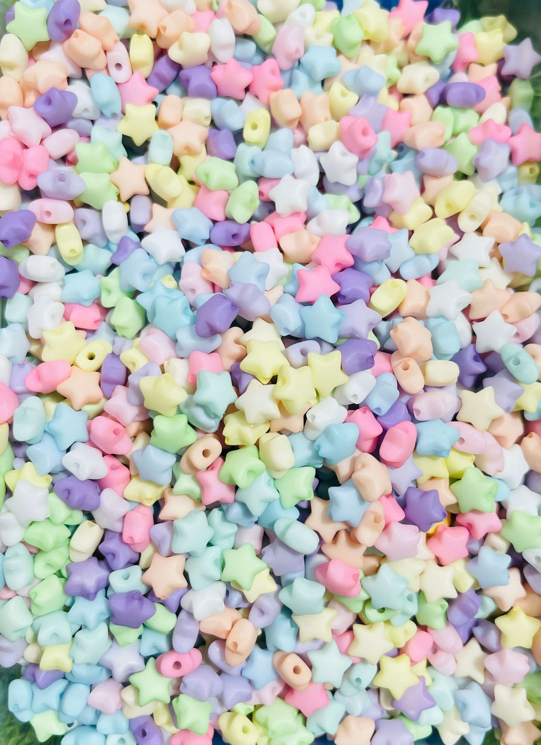 Matte Plastic Beads
