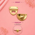 Luxury Gold Push Lock Clasp
