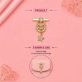 Luxury Gold Moon & Star Rhinestone Bag Charm