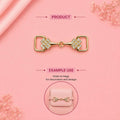 Gold Rhinestone Bow Bag Connector